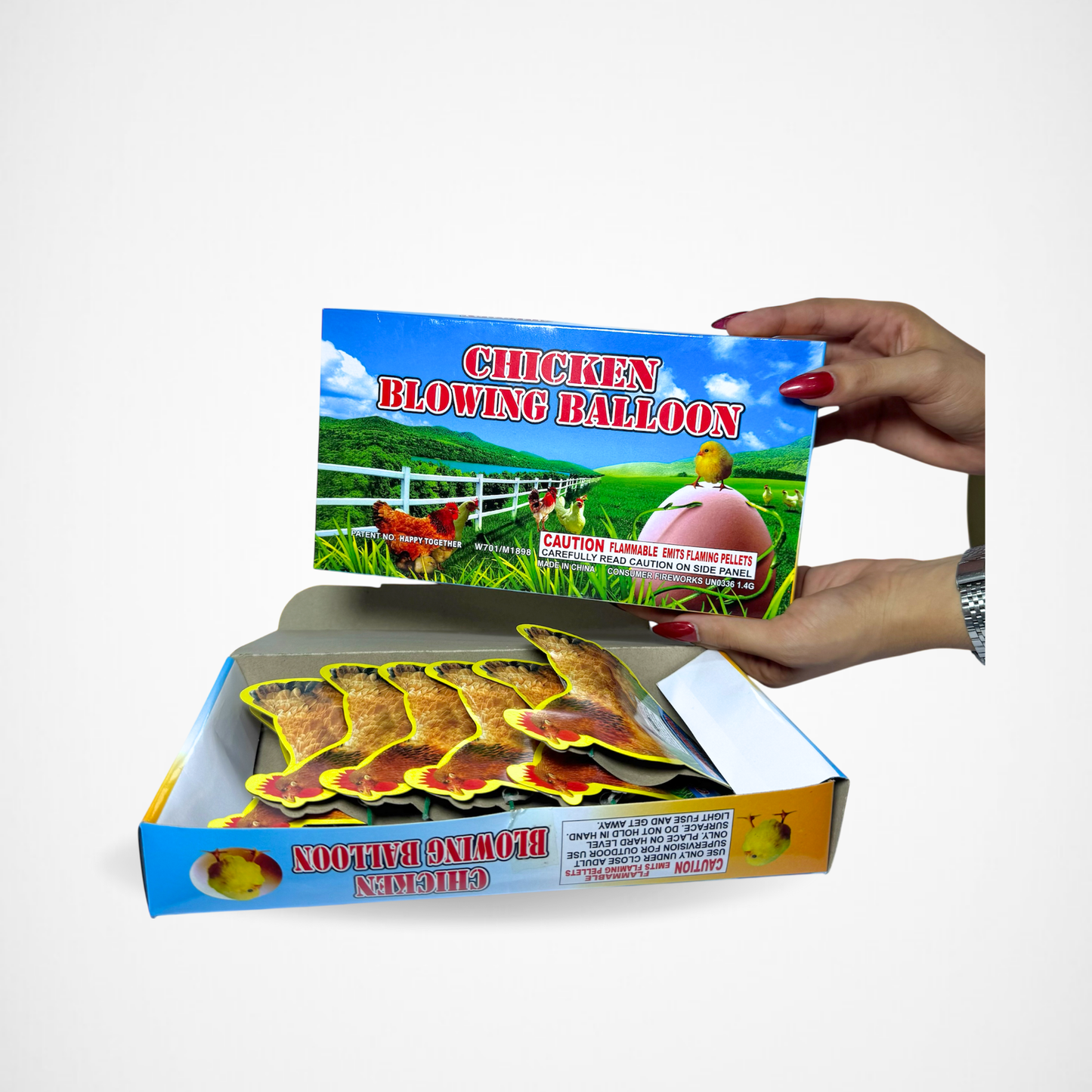 Chiken Blowing Ballon