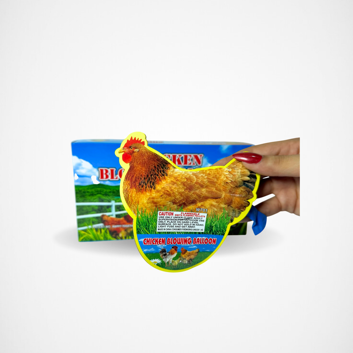 Chiken Blowing Ballon