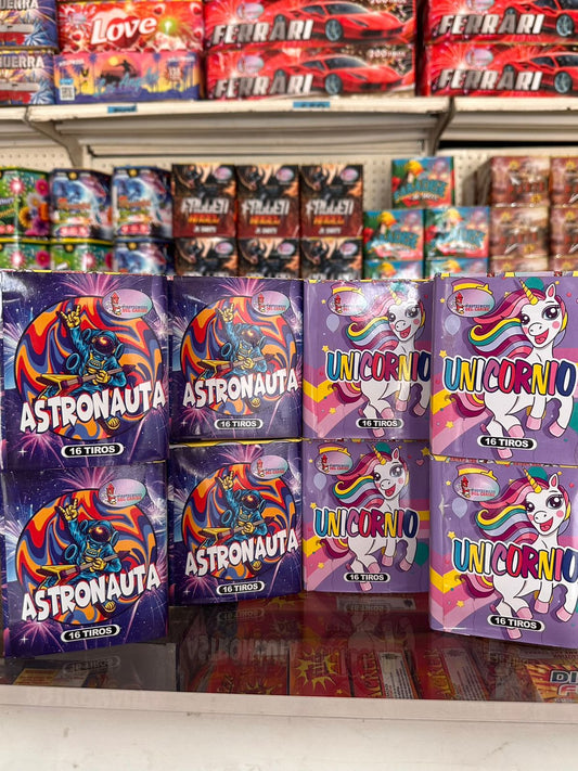 Torta 16T Astronauta - Unicornio 0.8"