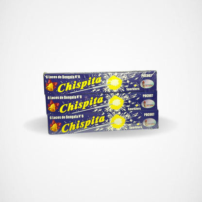 Bengala Chispita Display x12 cajitas – 72 unidades