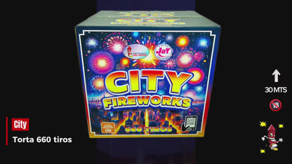 Torta City Fireworks 660 Tiros