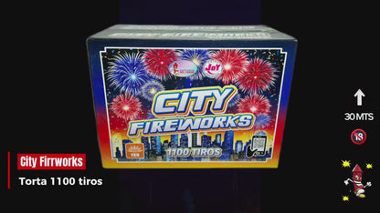 Torta City Fireworks 1100 Tiros